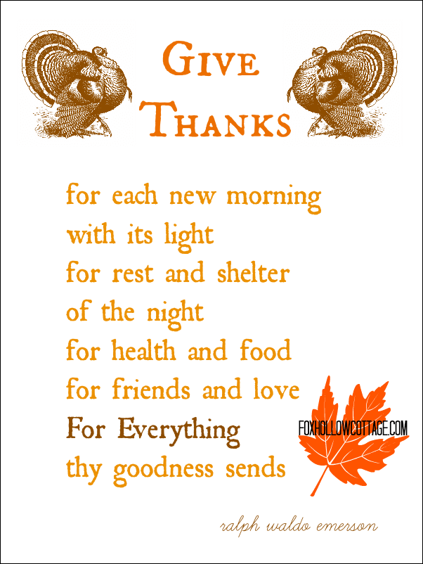 Printable Lyrics To Everyday Is A Day Of Thanksgiving