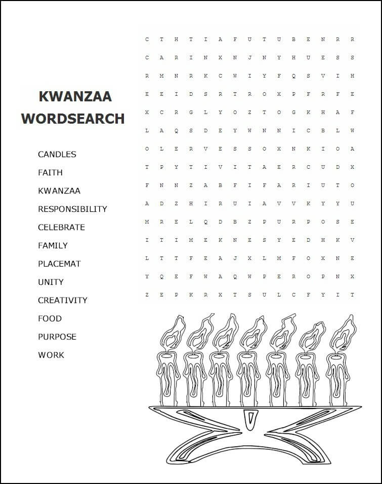 15 Printable Kwanzaa Coloring Pages - Holiday Vault