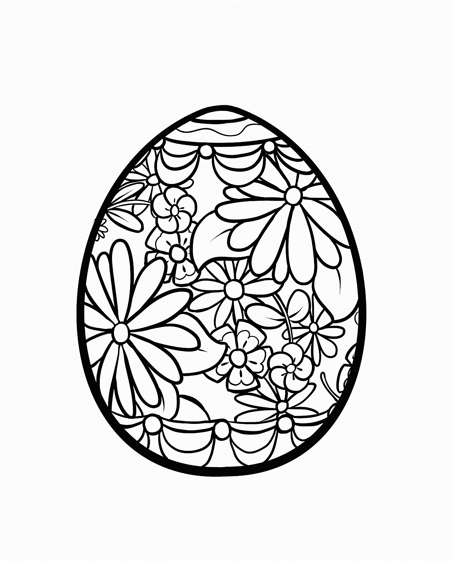 Easter Coloring Page Free - 222+ SVG File for DIY Machine