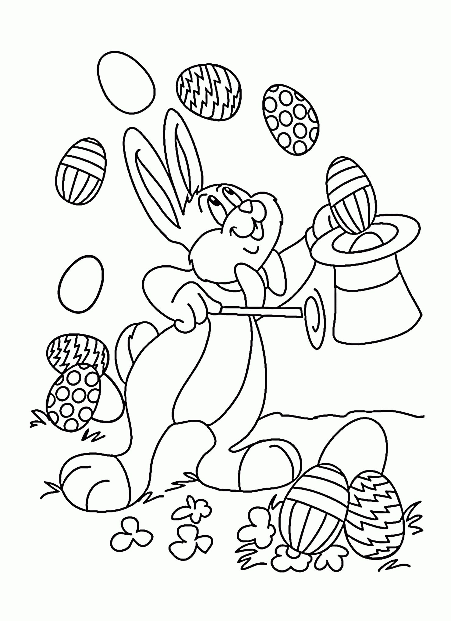 15 Printable Easter Coloring Pages - Holiday Vault