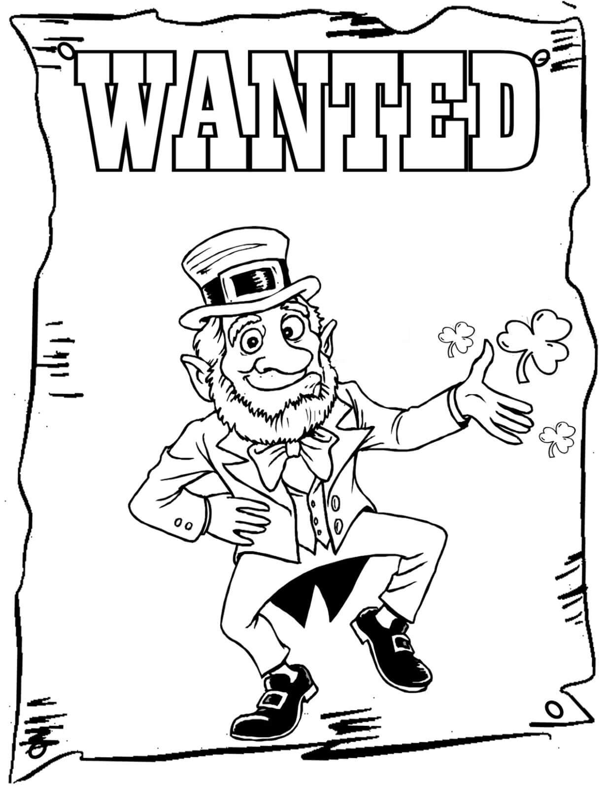 st patricks day coloring page high quality