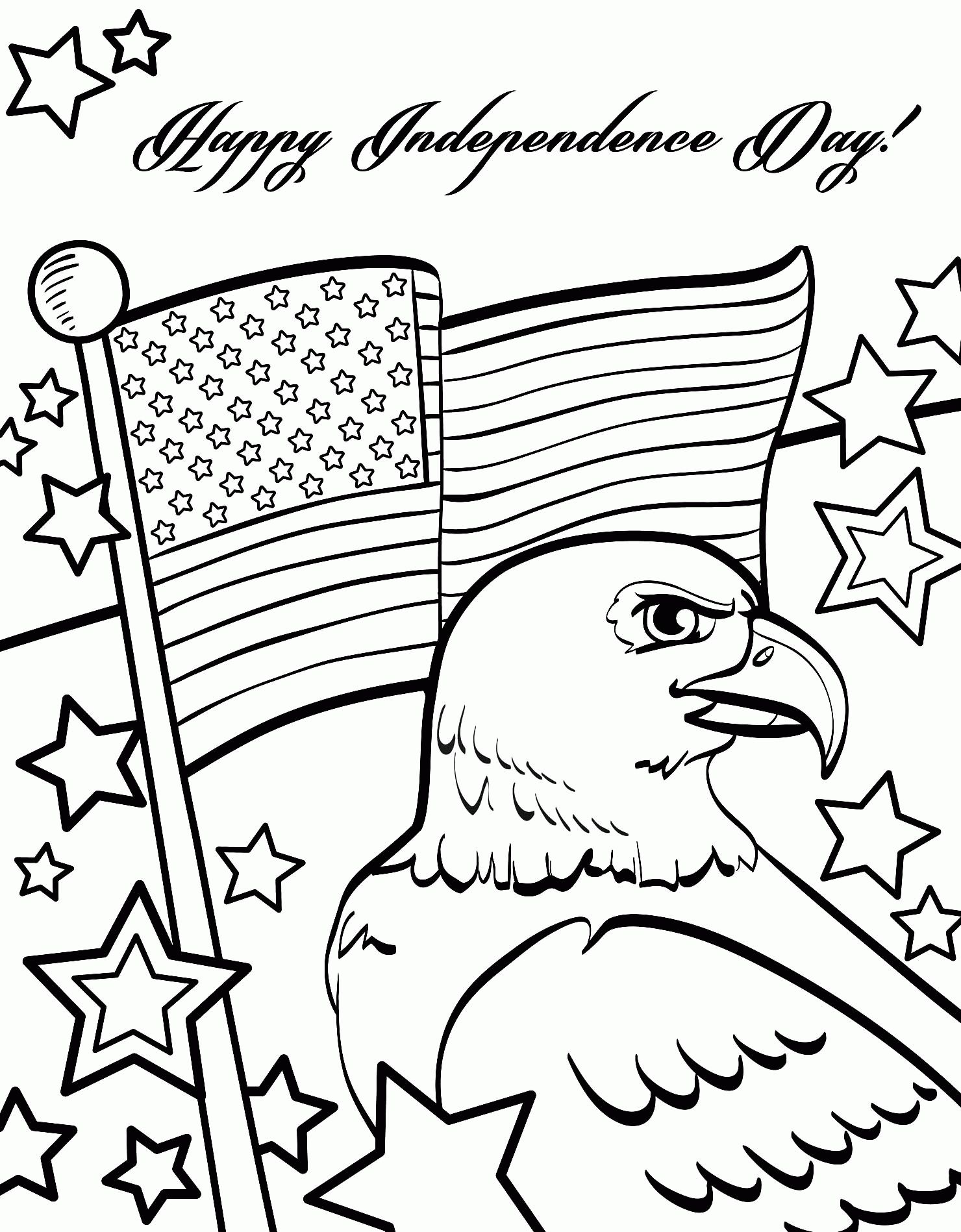 18 Printable Independence Day Coloring Pages - Holiday Vault