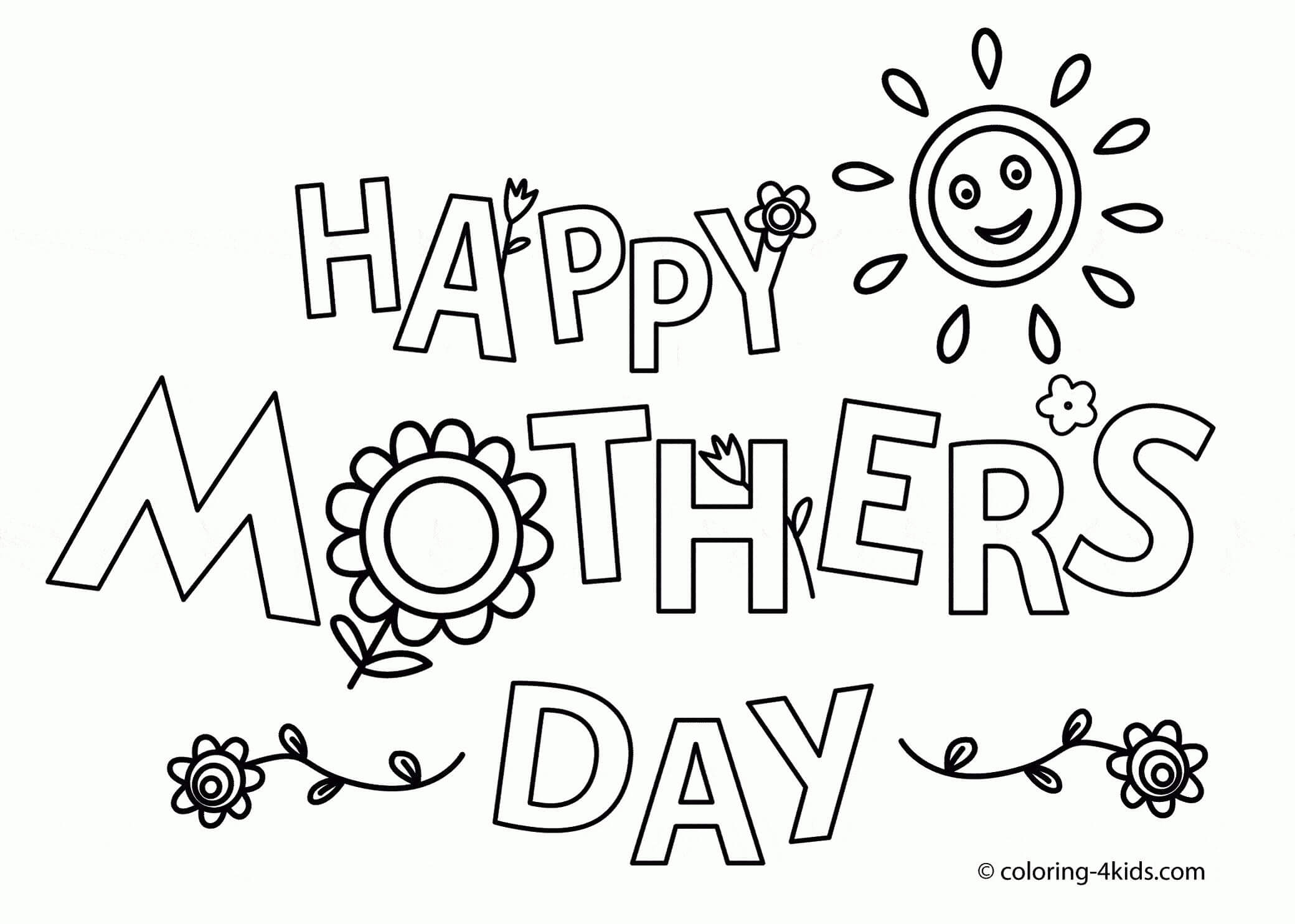 21 Printable Mother's Day Coloring Pages Holiday Vault