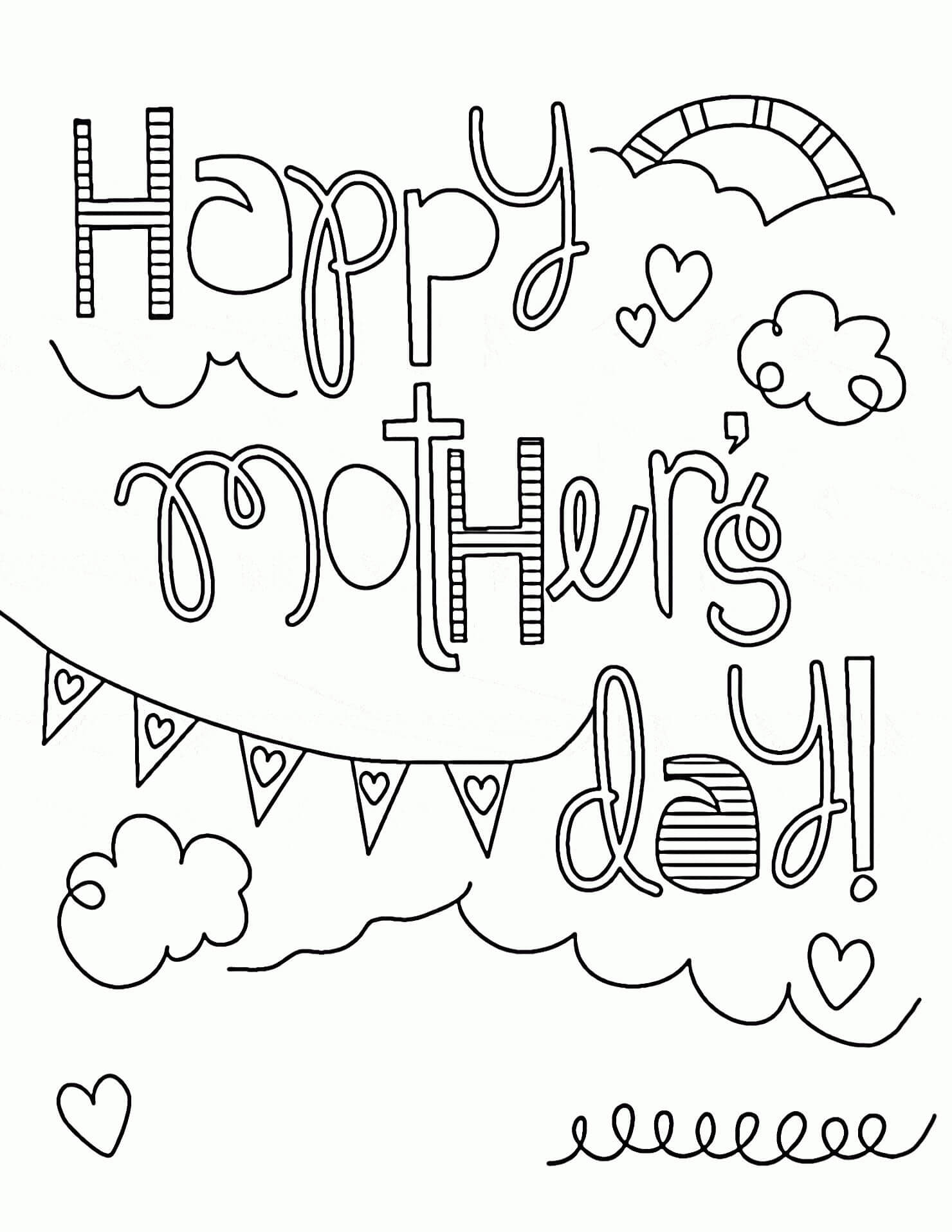 21 Printable Mother s Day Coloring Pages Holiday Vault