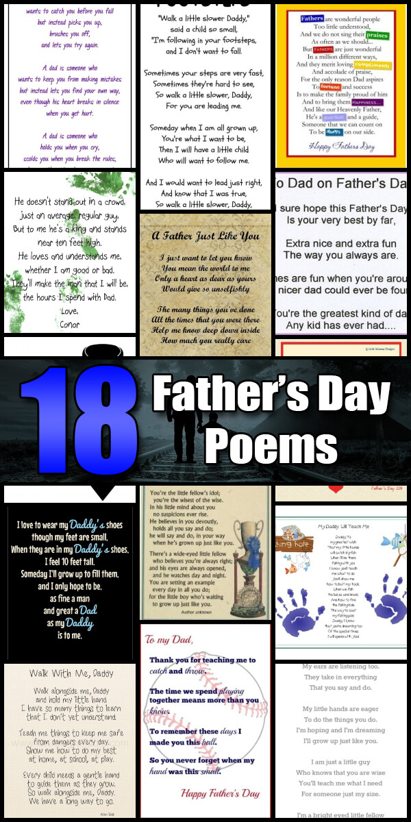 18 Heartwarming Father's Day Poems - Holiday Vault #FathersDay