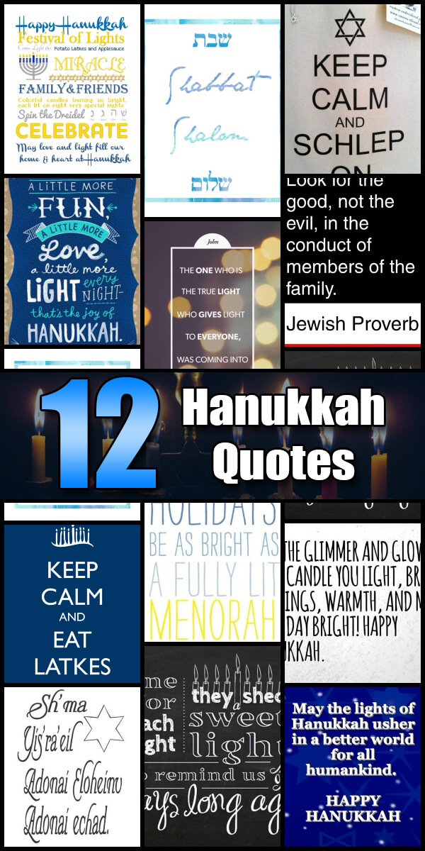 12 Cheery Hanukkah Quotes - Holiday Vault #Hanukkah